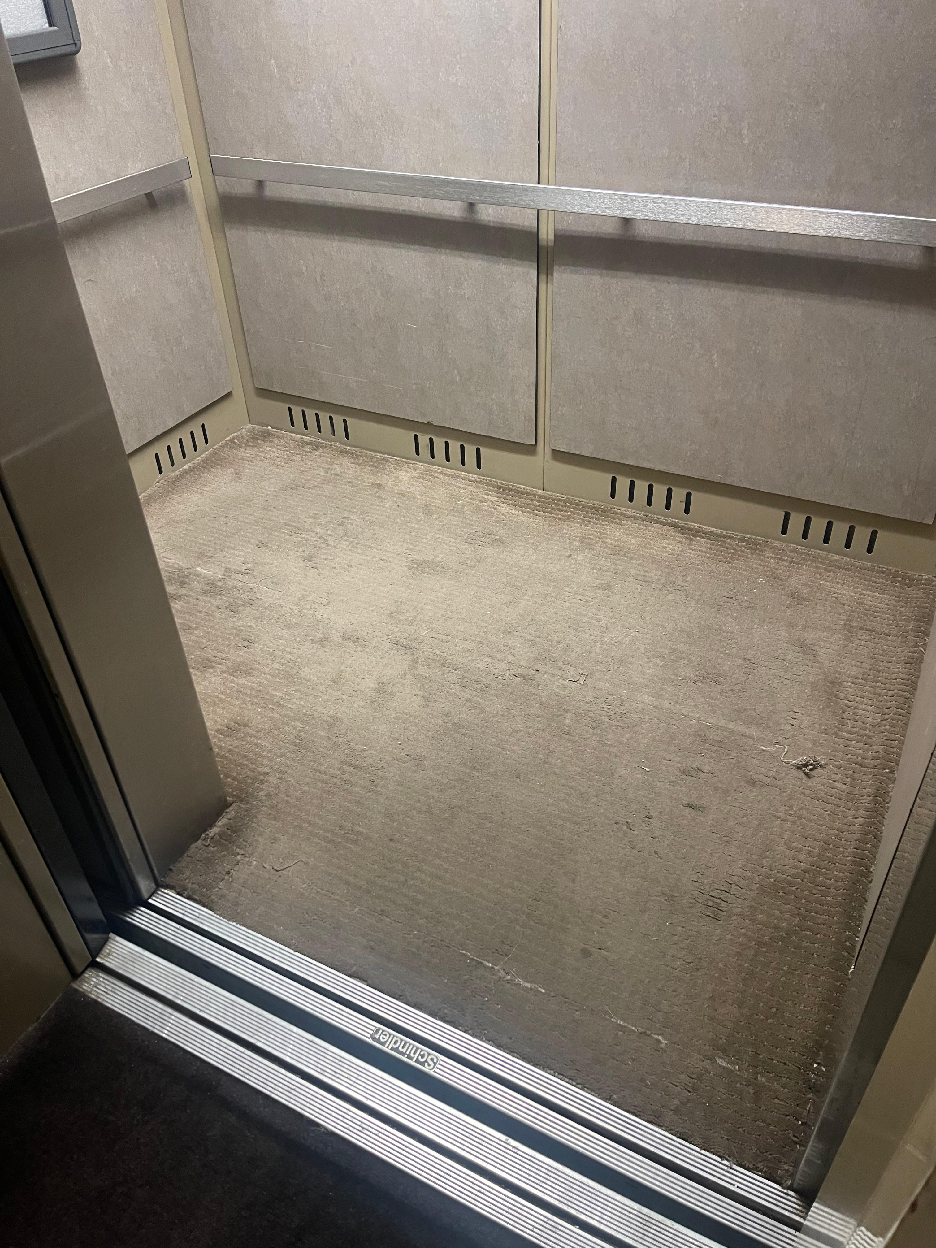 Elevator floor…just falling apart 
