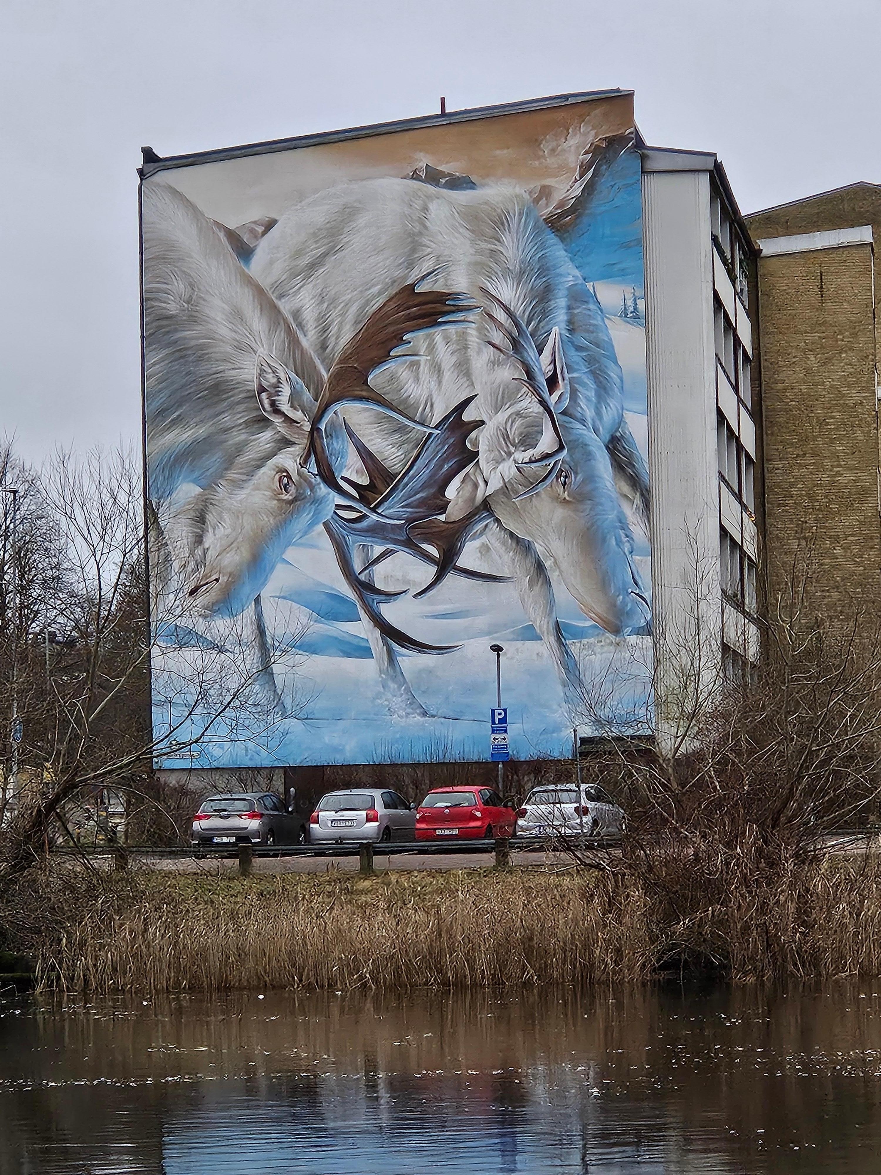 Flott hus maleri i byen