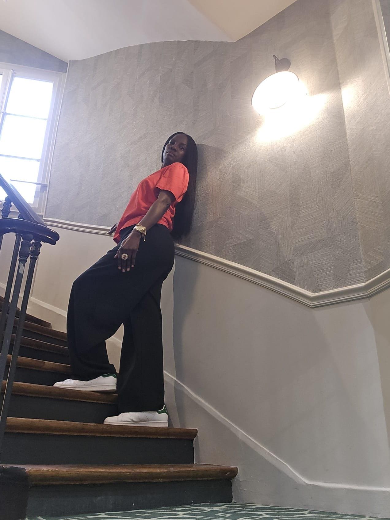 Hotel stairways . The lift is working perfectly too 