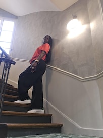 Hotel stairways . The lift is working perfectly too