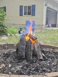 Plenty of space for a cozy fire and s'mores!