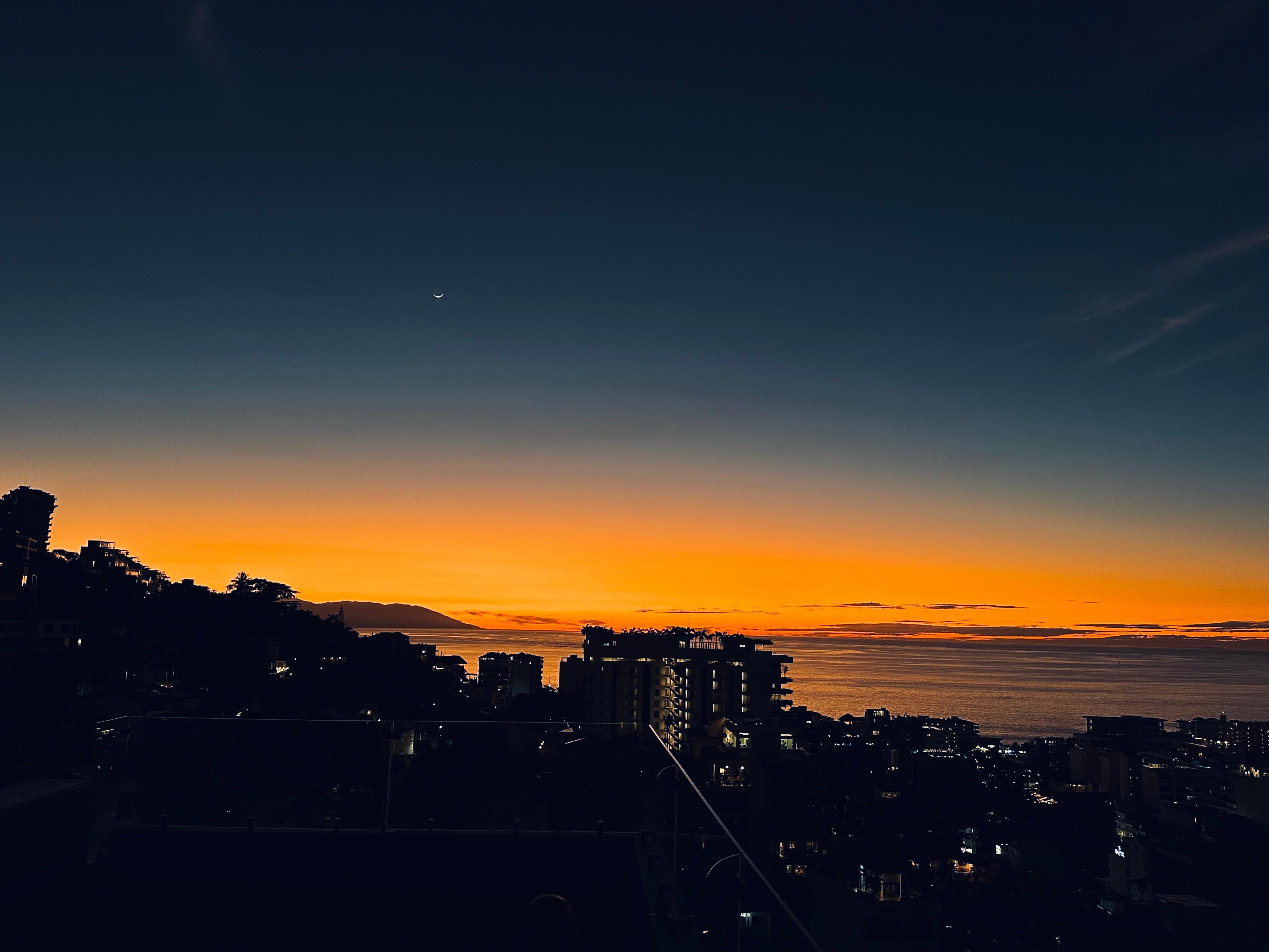 Pool view and moon/stars/sunrise views.  