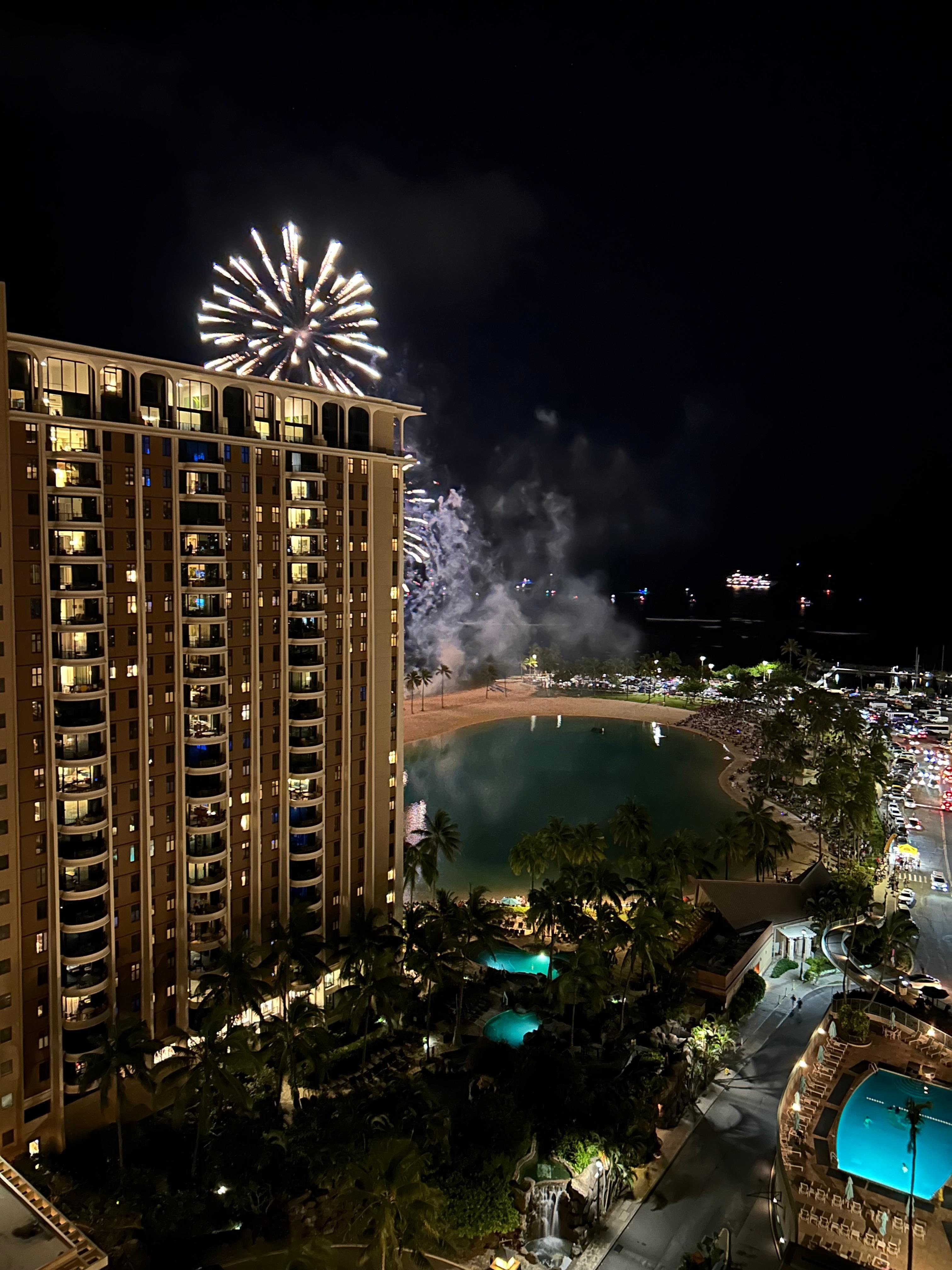 Friday night view from room!!🎆