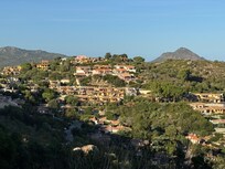 The view of the hills from the front steps