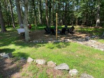 outdoor seating and fire pit