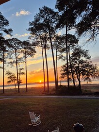 From the back porch.