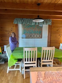 Nice dining areas on two levels!