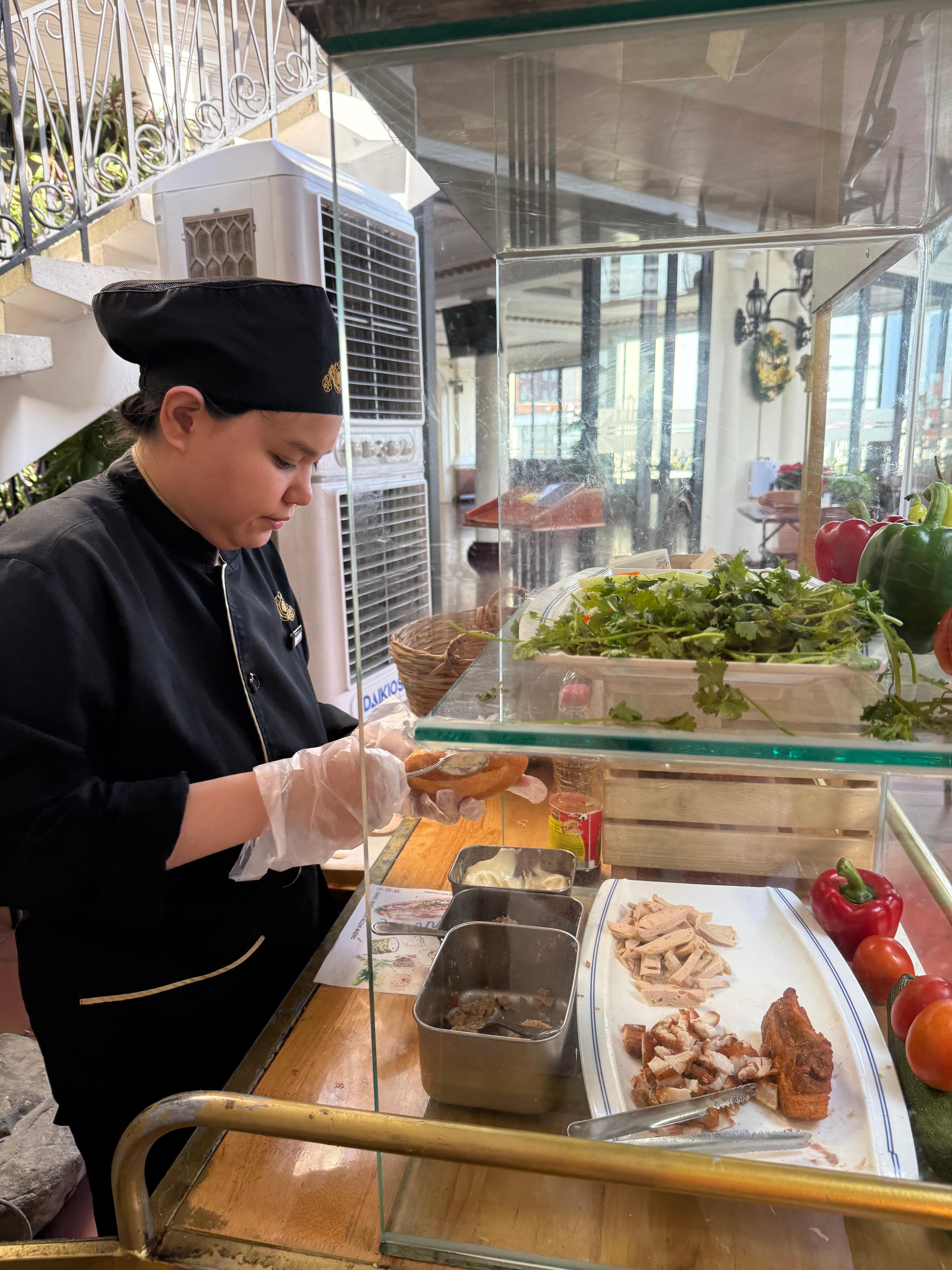 Banh Mi at the breakfast buffet