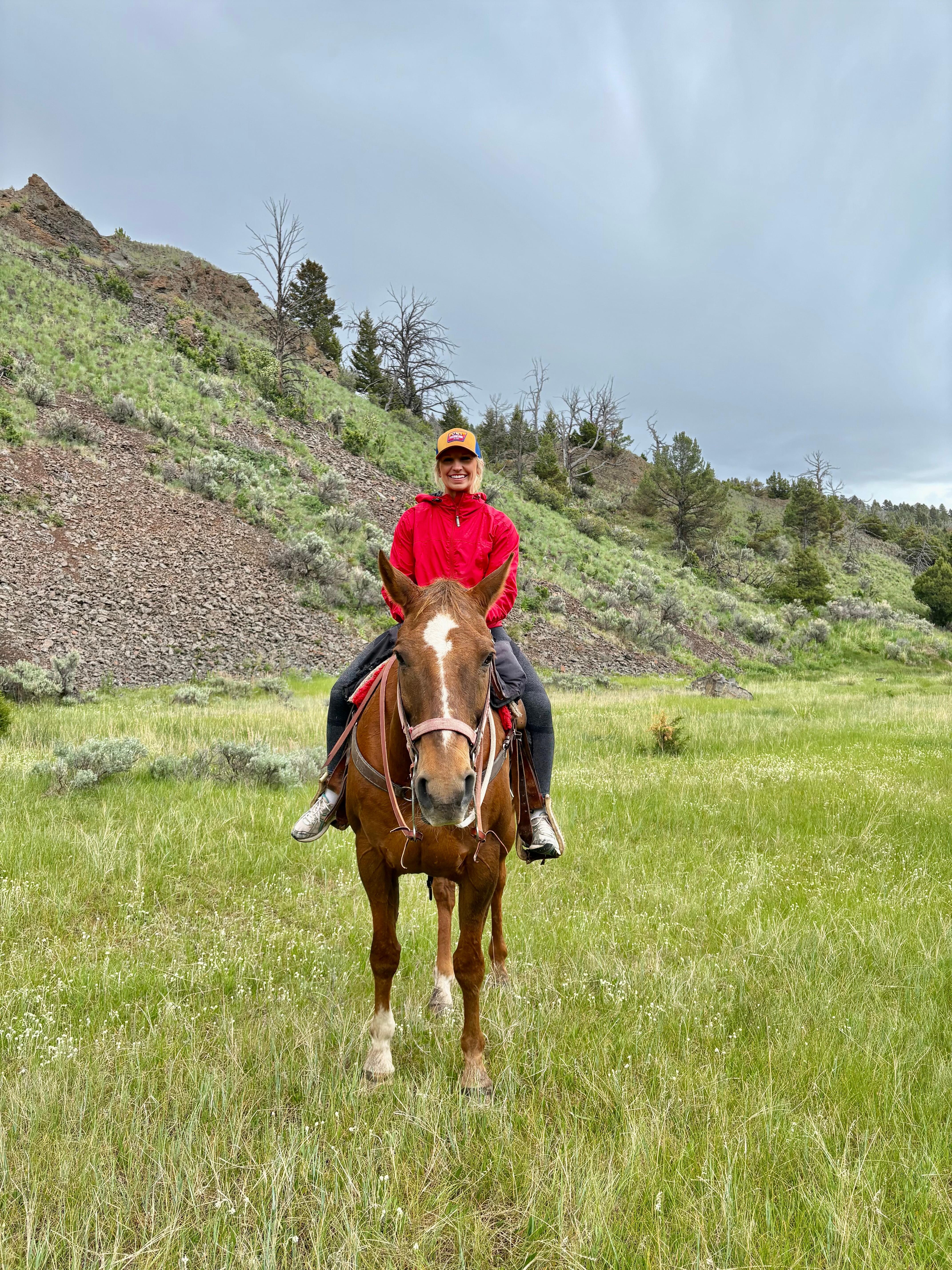 Horseback riding on the property 
