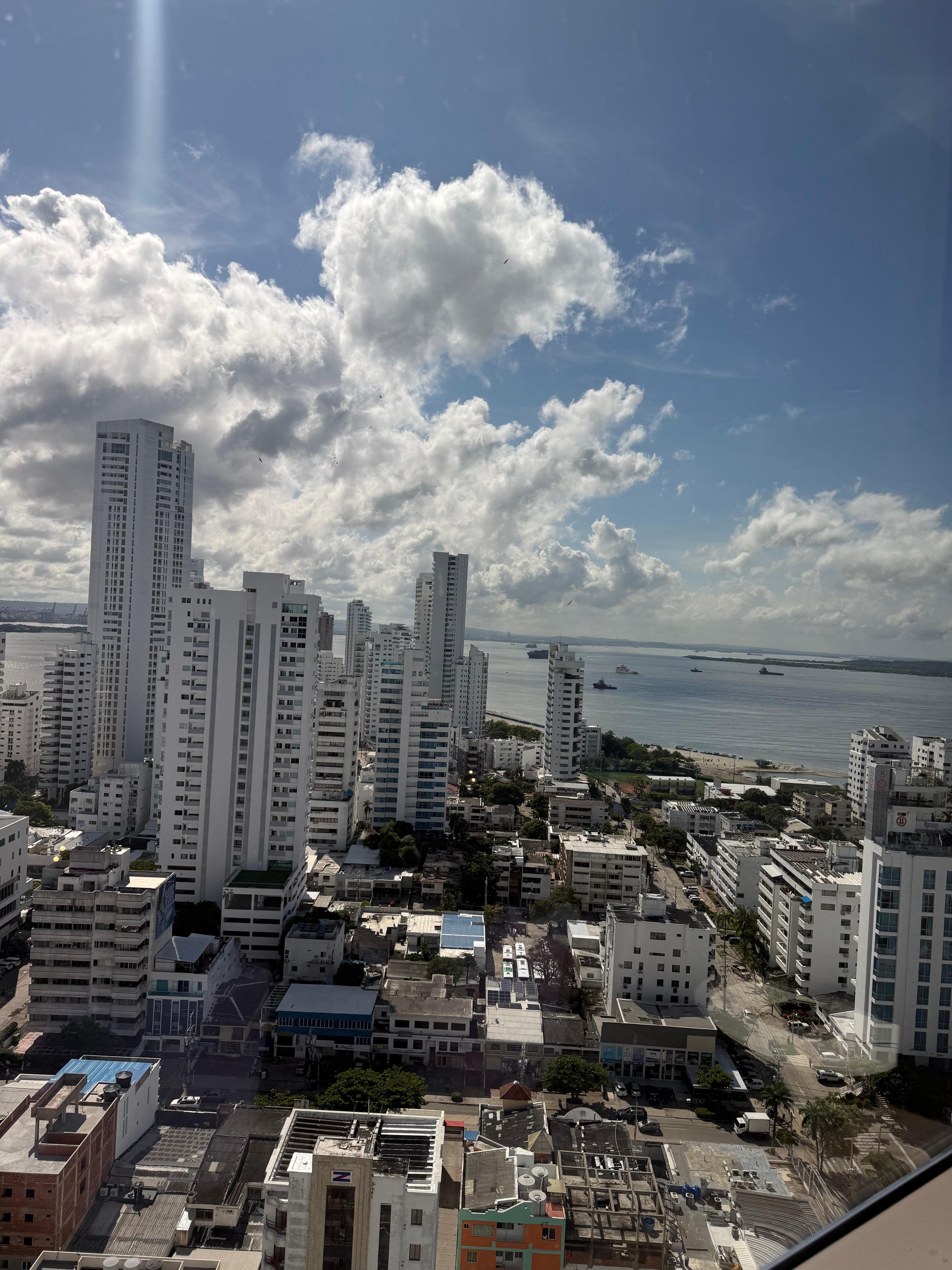 From the 18th floor. 