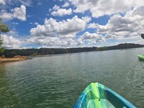 We kayaked almost daily! Lake is clean, accessible beautiful, placid, non-busy AND HUGE! *(recommend water shoes)