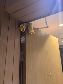 To our shock, housekeeping left our room door completely open after cleaning. This created a serious security concern, as our valuables were left unattended for several hours.