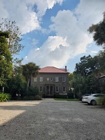 Ample parking in the back of the house