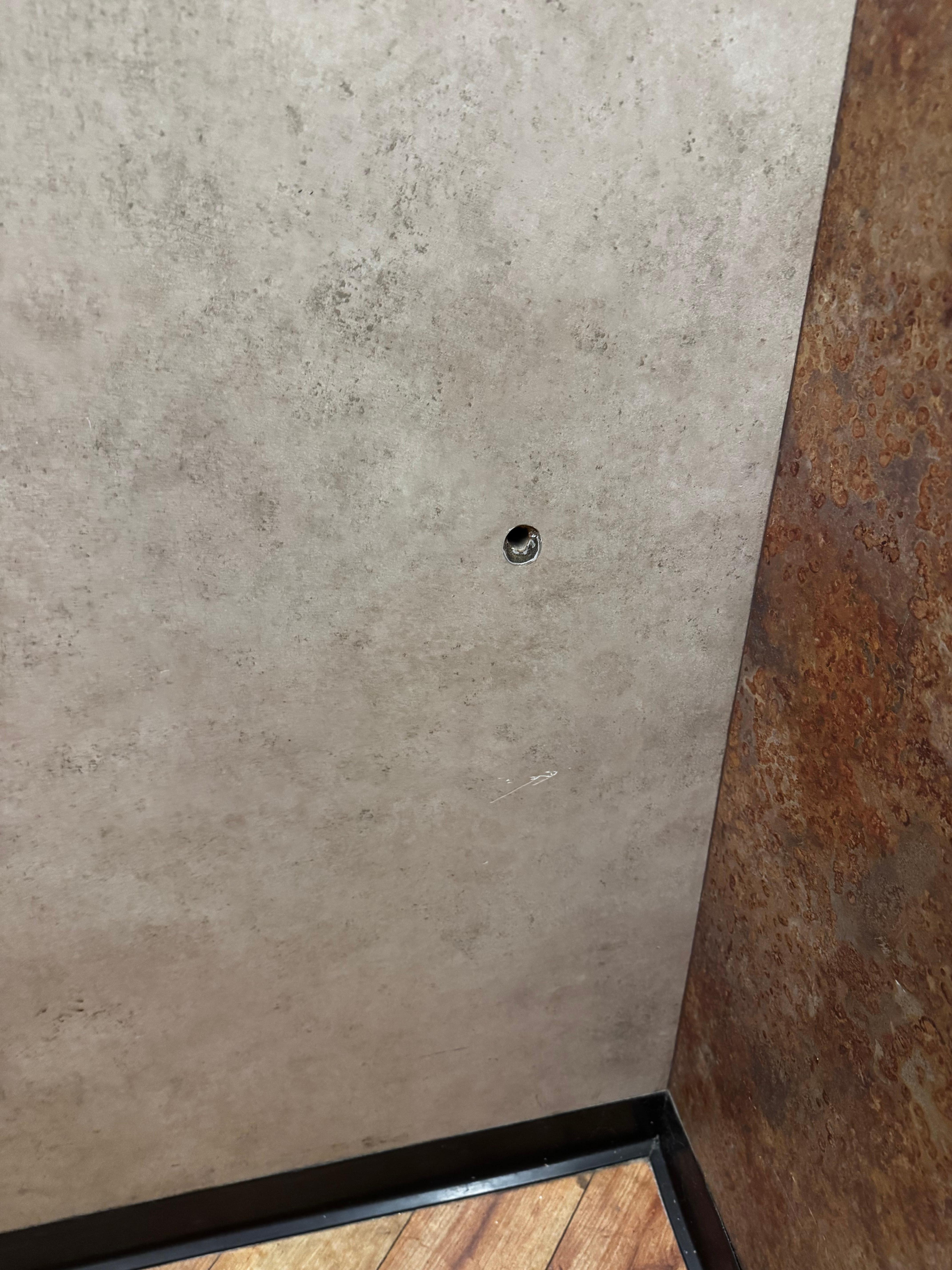 Elevator wall hole 3 