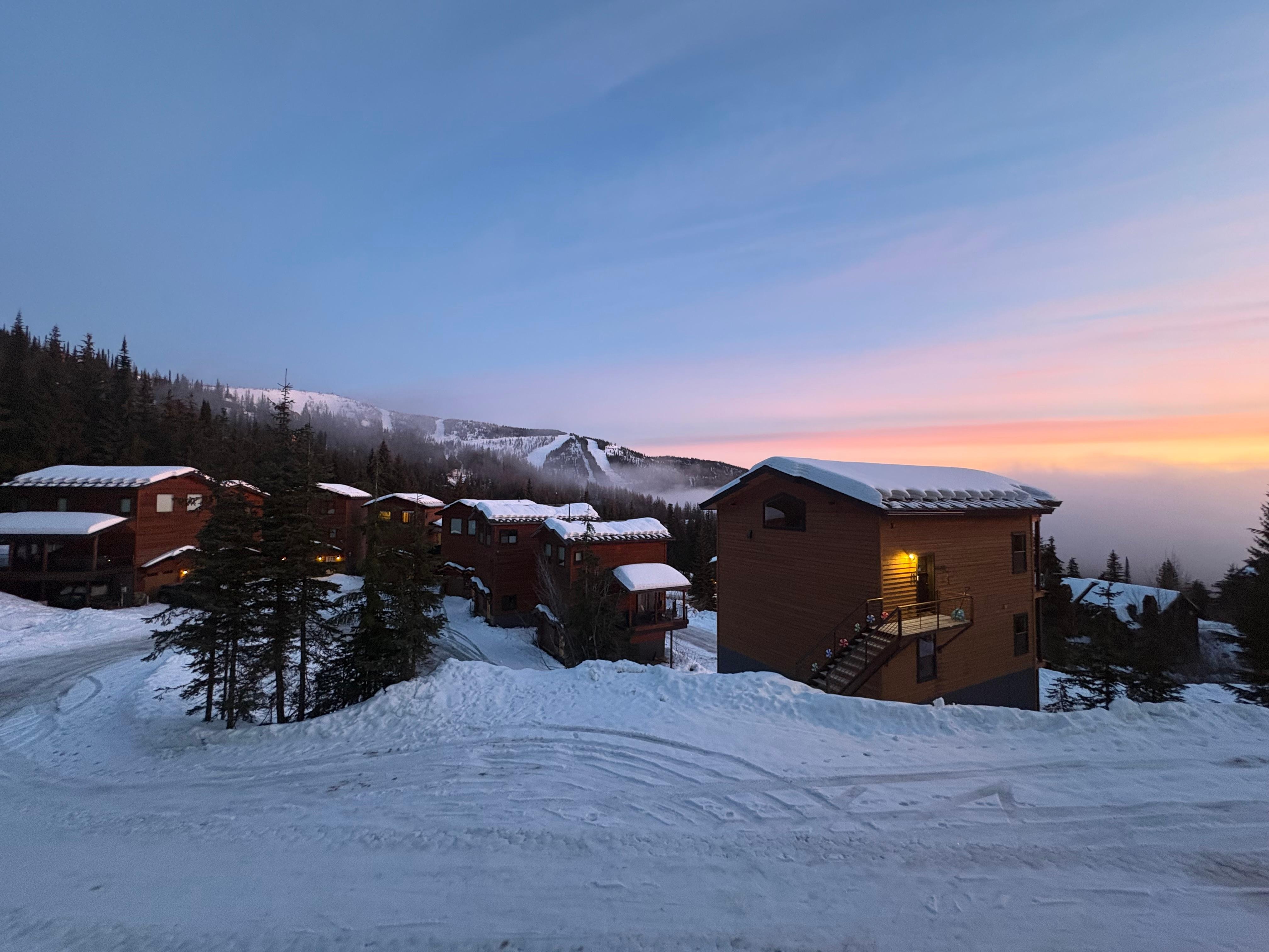 Beautiful sunrise from the deck. 