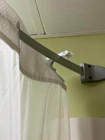 Shower curtain broken