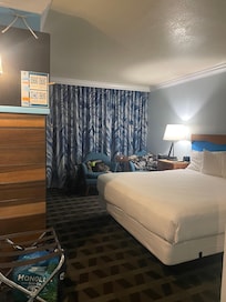 Nice clean room. Comfy clean bed. Fireplace. Bring your own pillows.