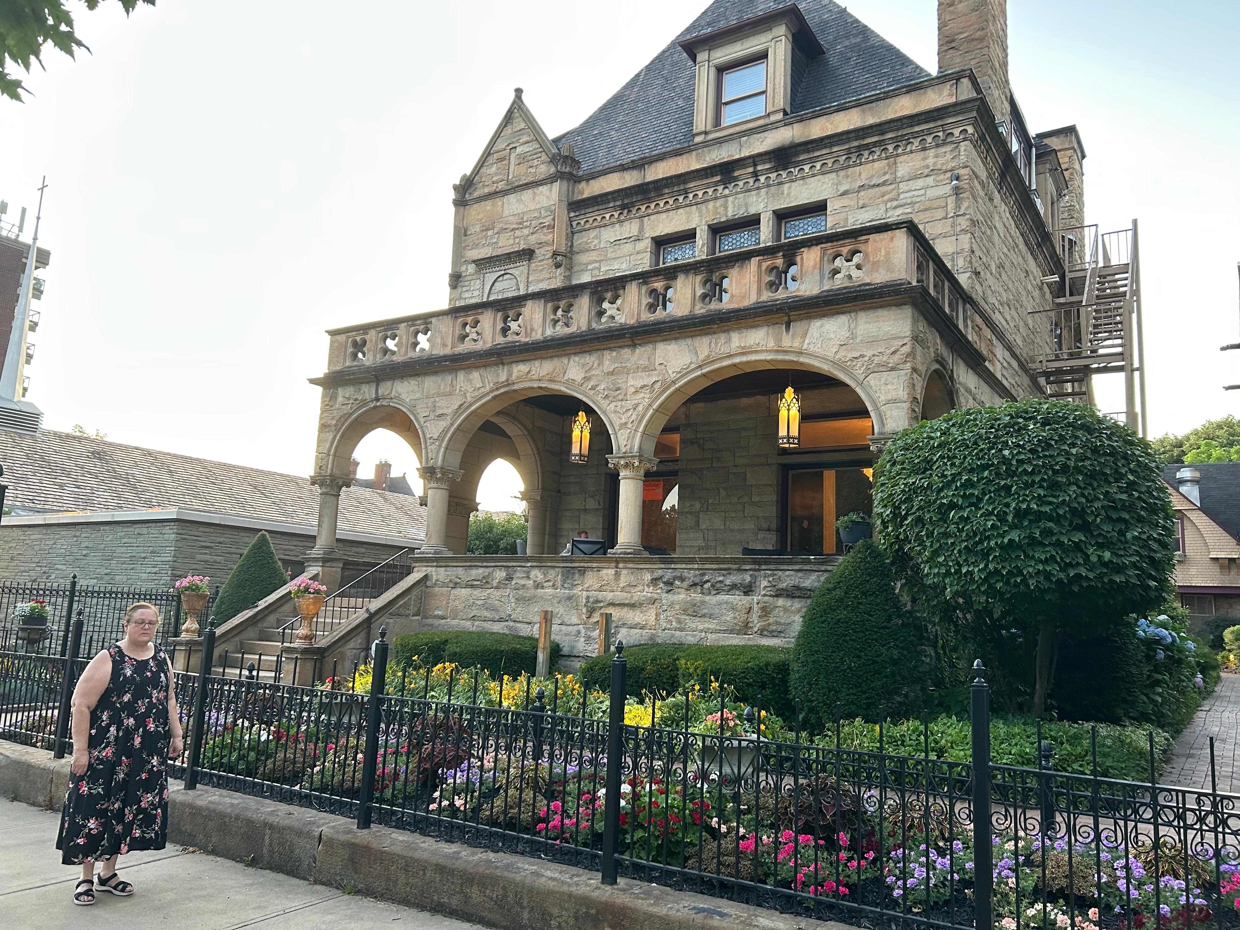 Front of mansion