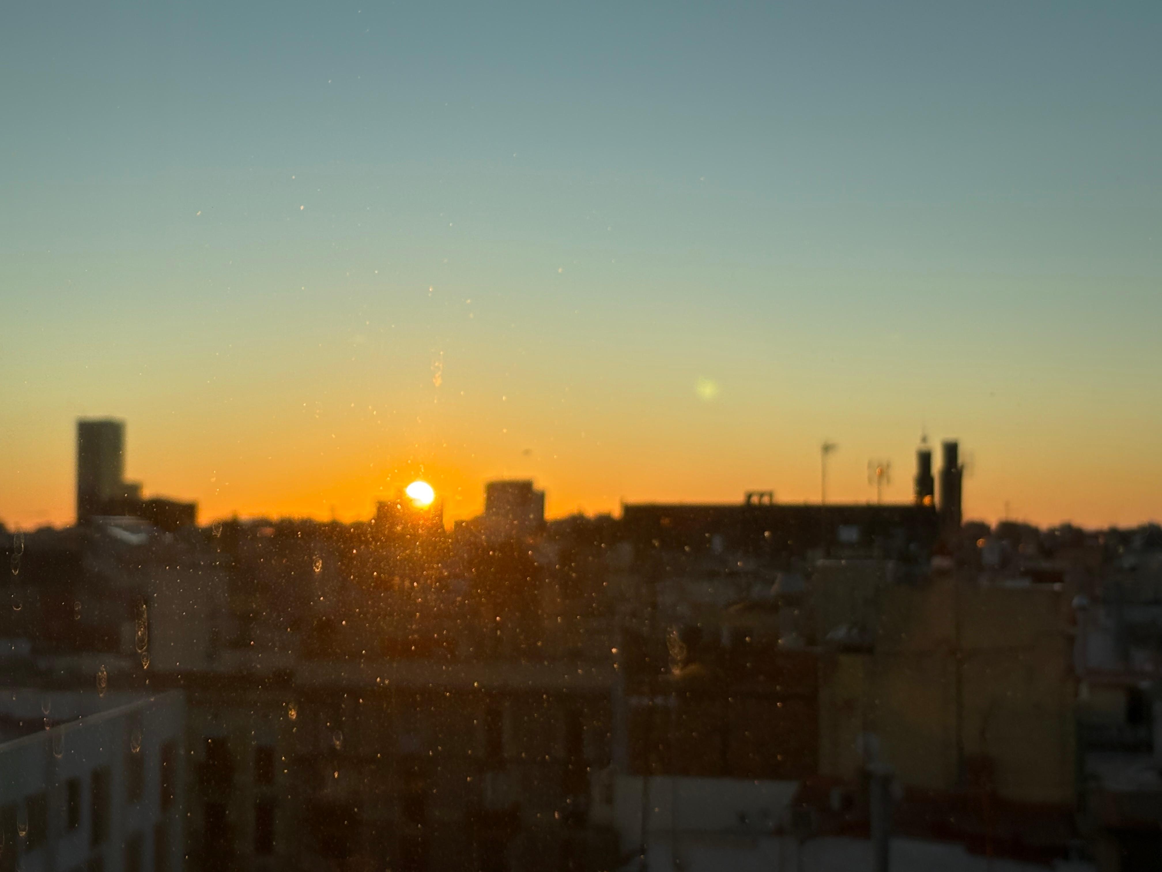 Sunrise from my room on a top floor. If you can get one spring for it perhaps subject to your budget. 