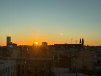 Sunrise from my room on a top floor. If you can get one spring for it perhaps subject to your budget.