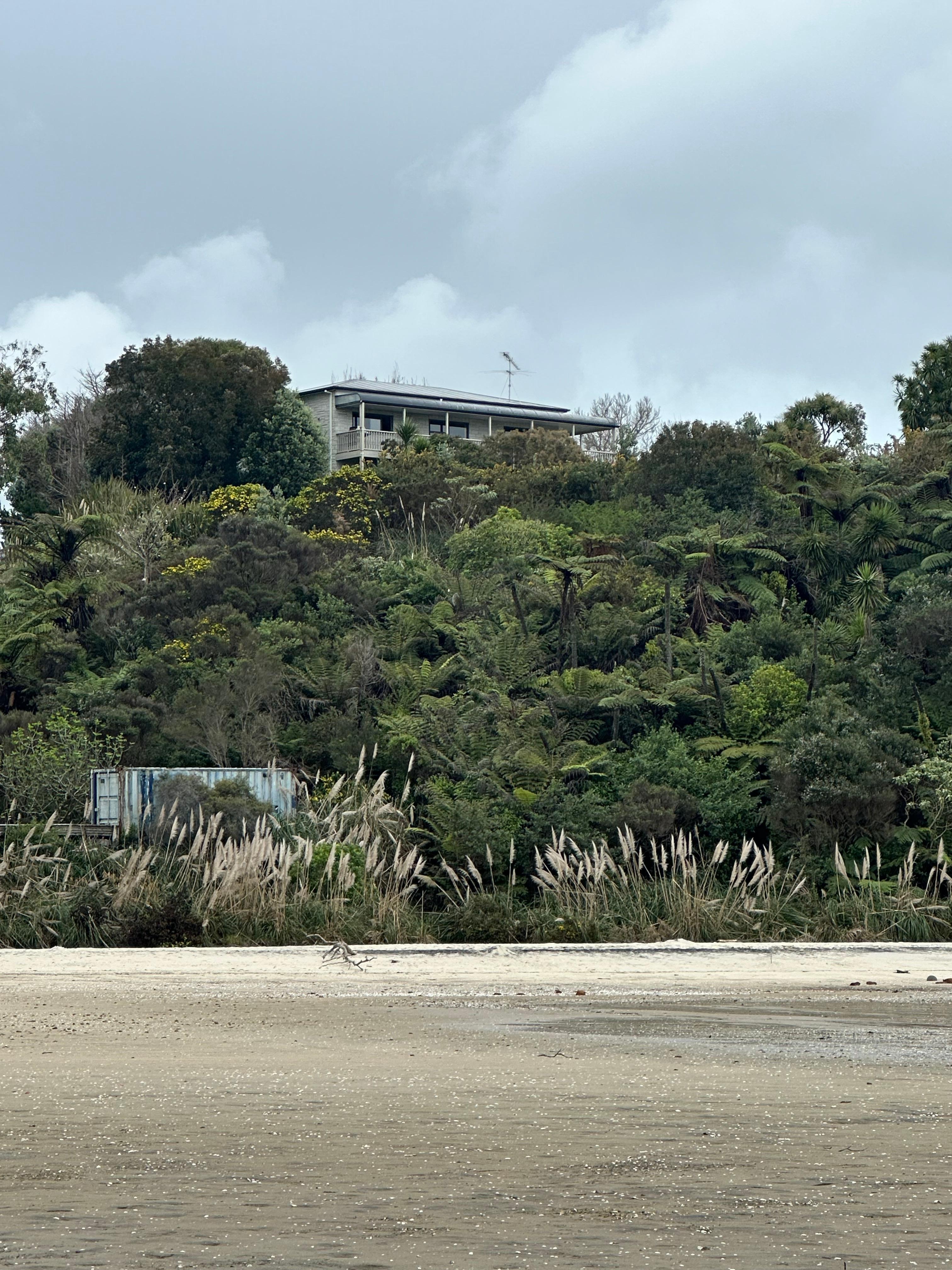 The house taken from the beach. 