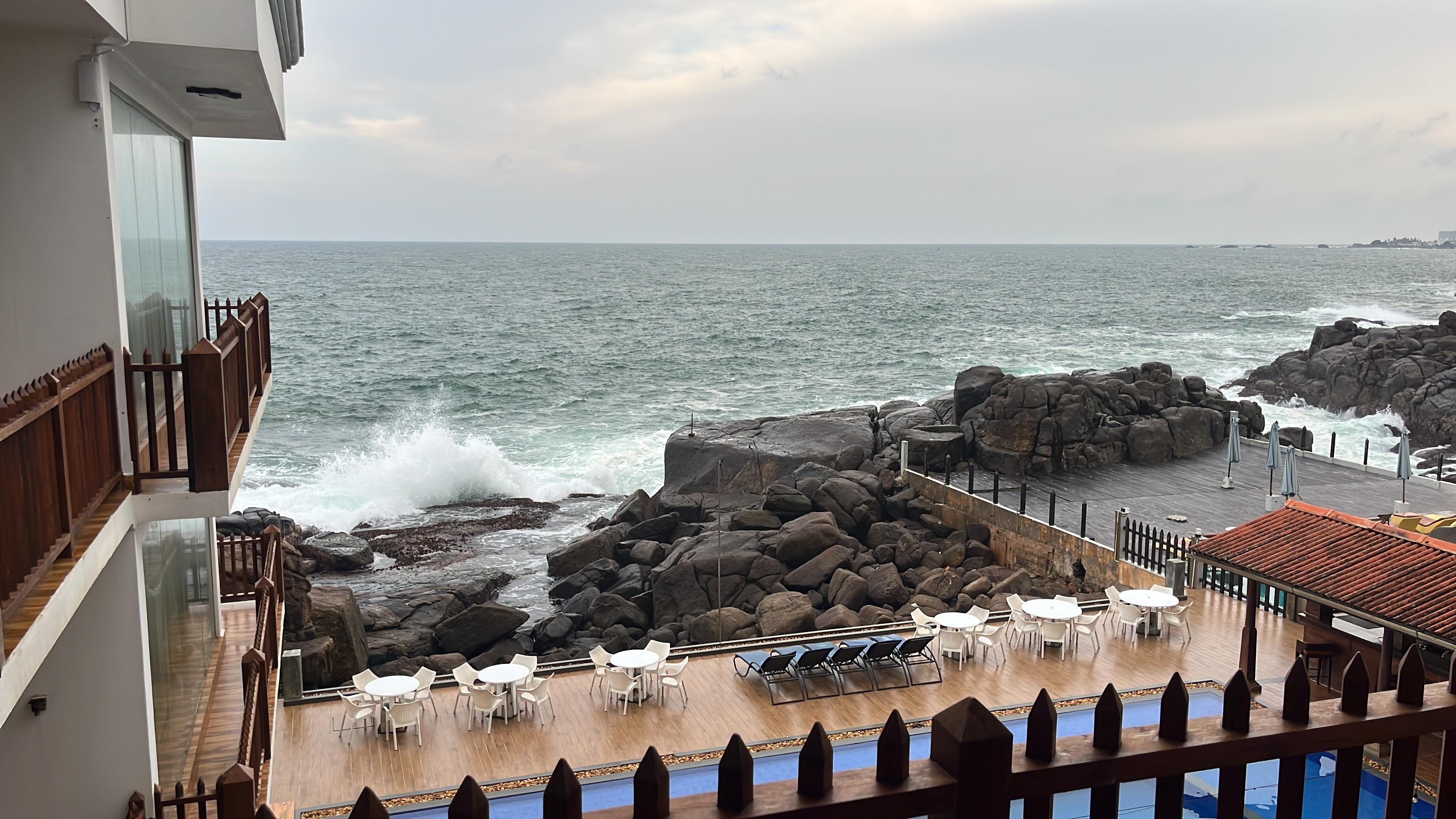 view from balcony