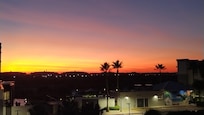 Beautiful sunset view from the balcony!