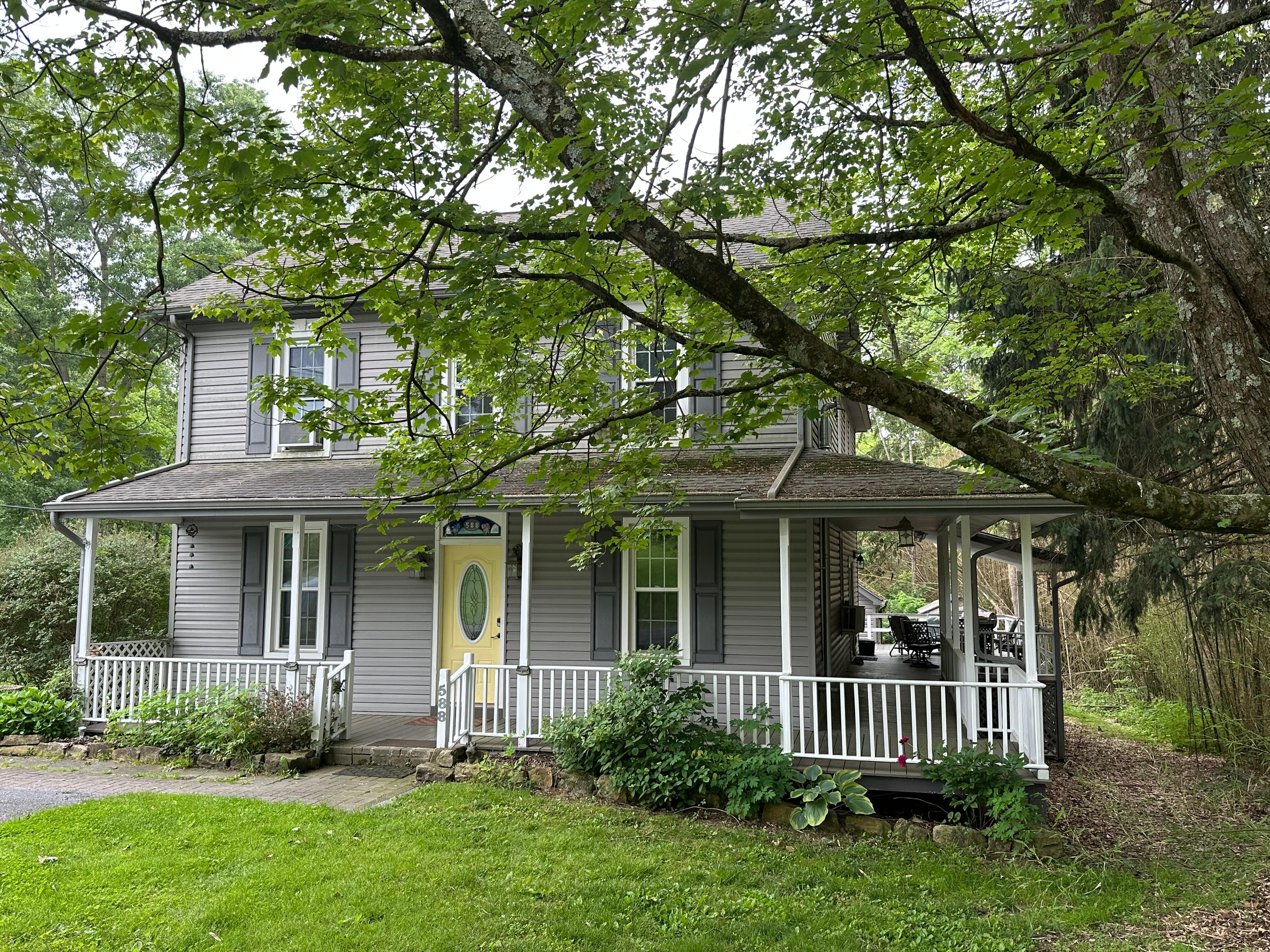 Beautiful home with a lovely wraparound porch
