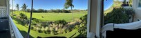 Fairway view from the lanai.