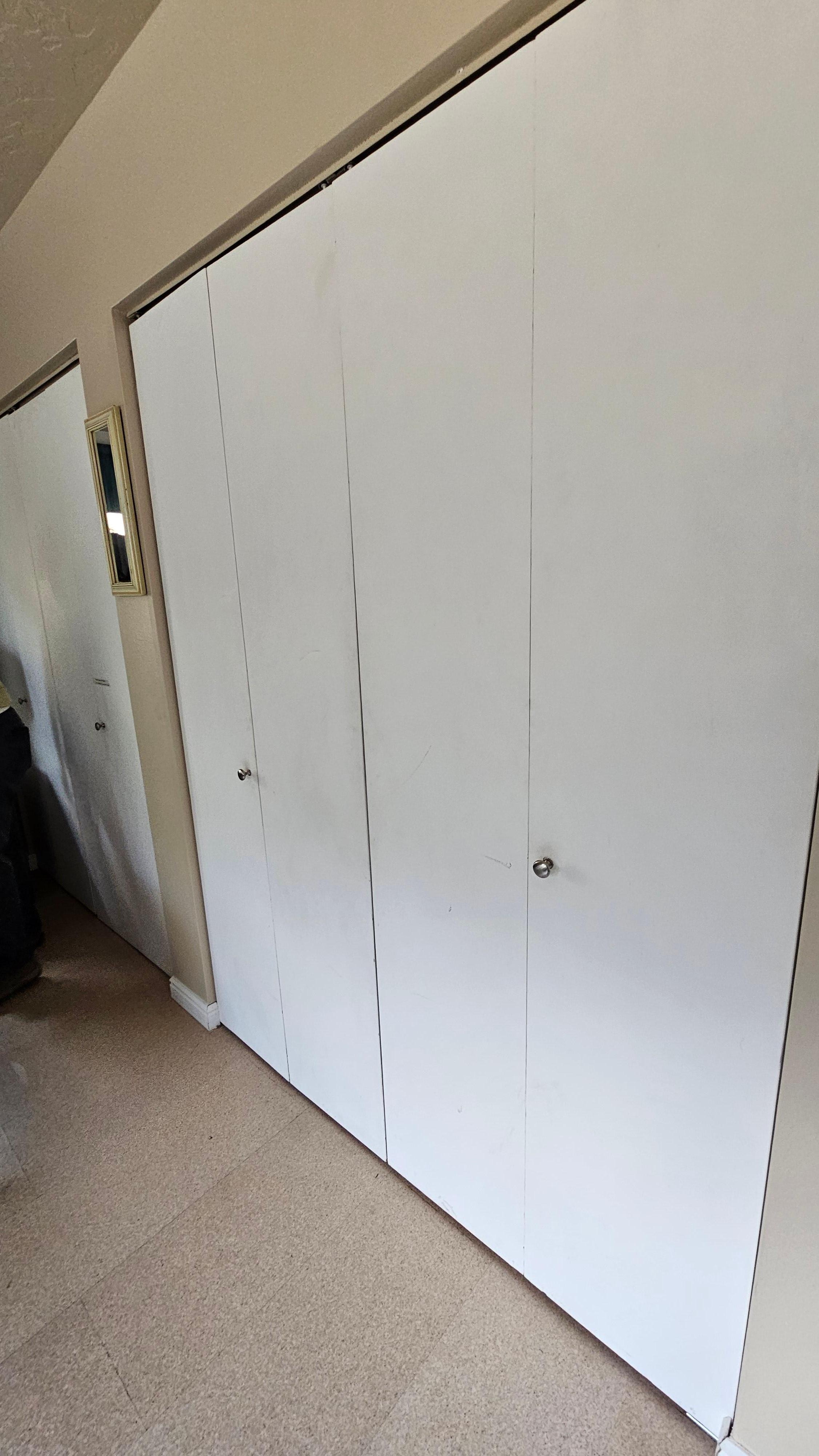 Closet doors were dirty