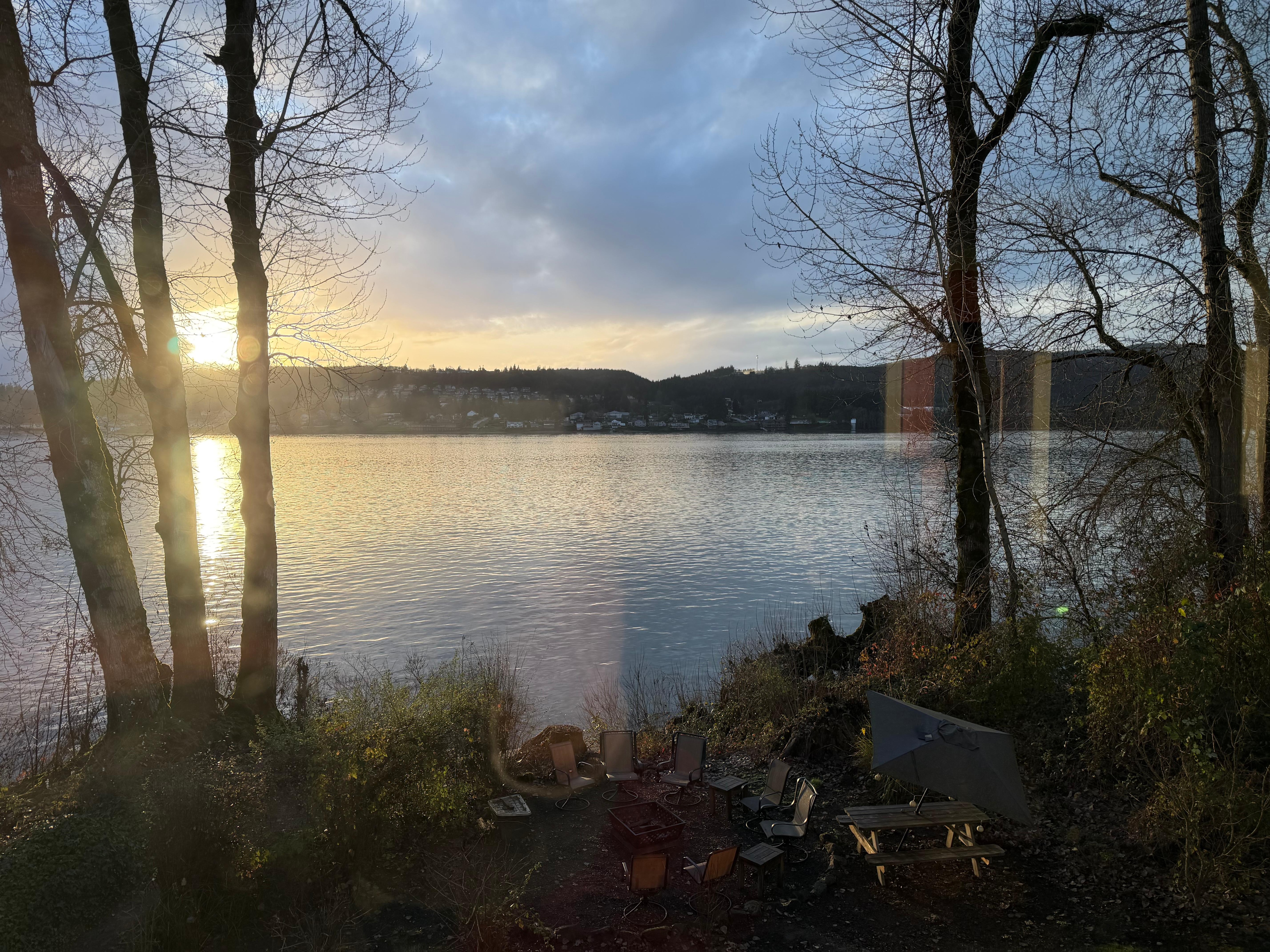 View from the large picture window