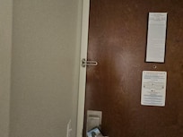 Security lock missing from door. Room 207