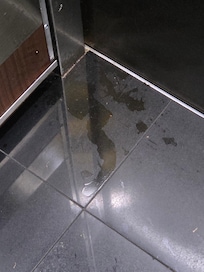 The spot that did not get cleaned it was there when I got there.