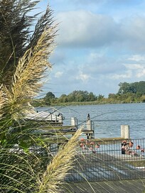 Mit diesem schönen Ausblick sind wir aufgestanden.....