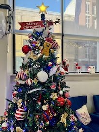 Lobby was very festive!!