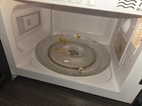Dirty microwave oven