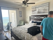 Main room. Huge bed! Great view