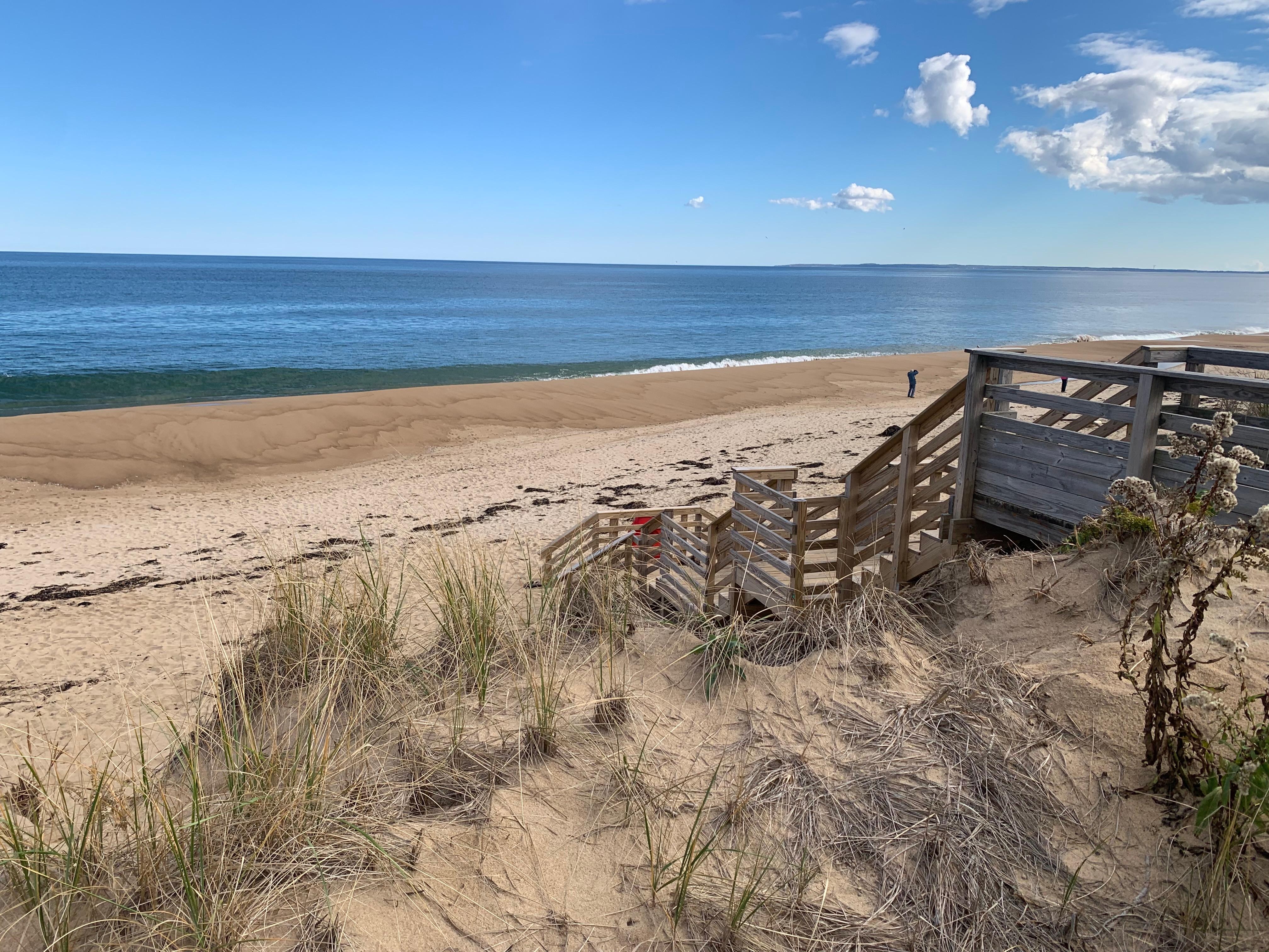 Ocean shore on Plum Island