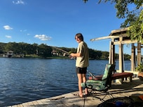 Fishing on the dock