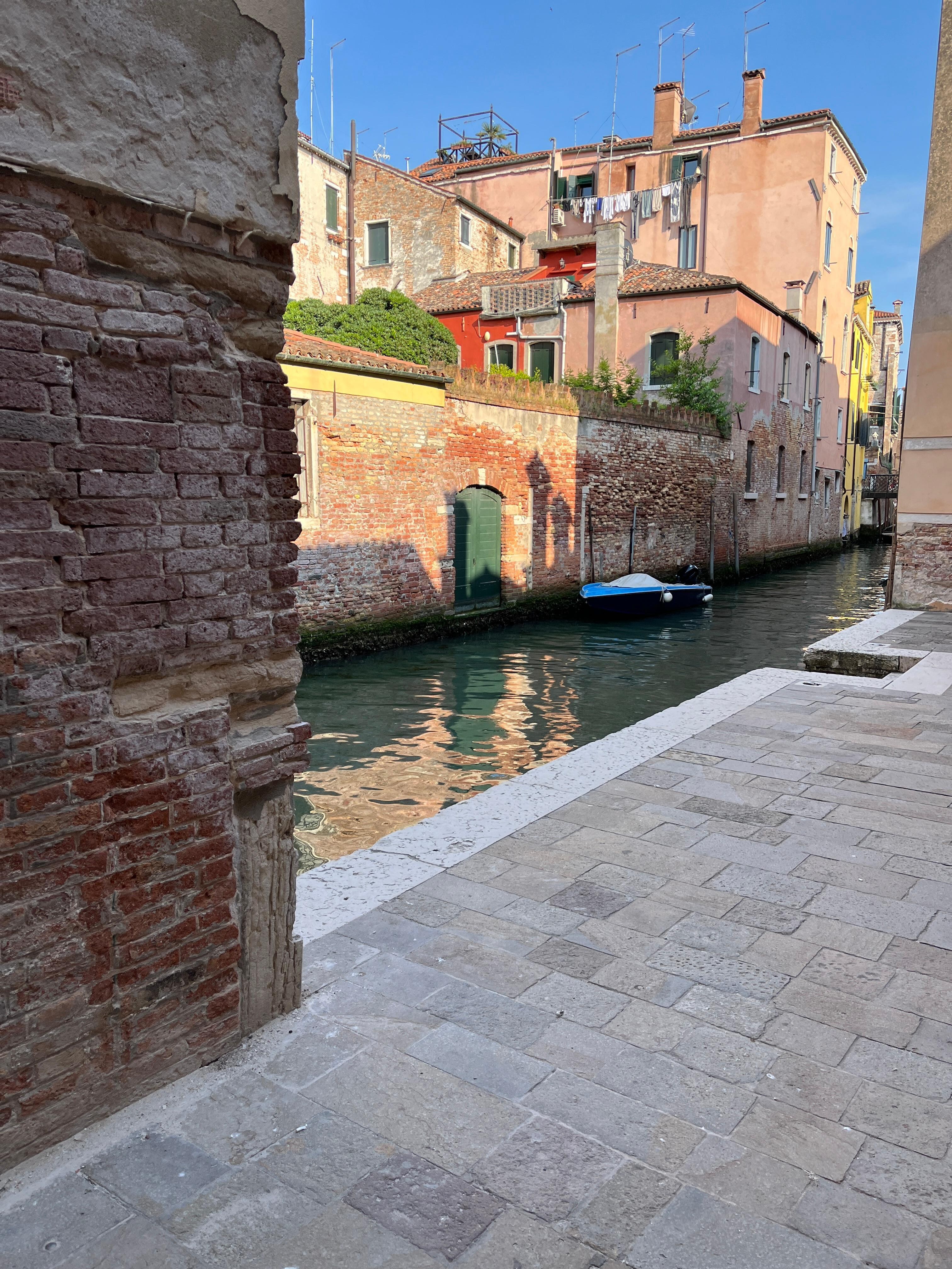 Canal behind the apartment. 