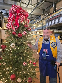 Bell ringing for Salvation Army at the Public Market right next door.