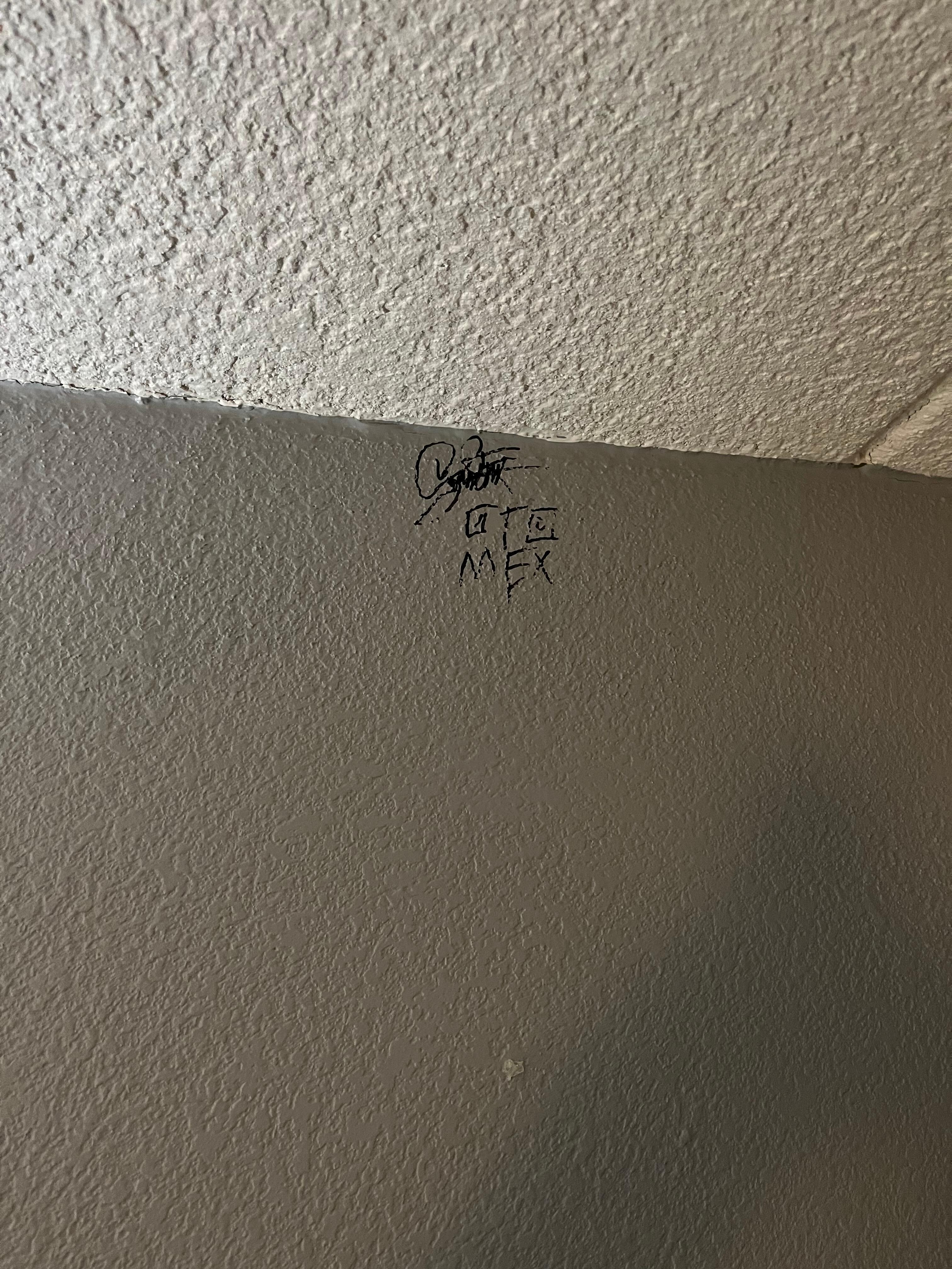 Tagging on the wall
