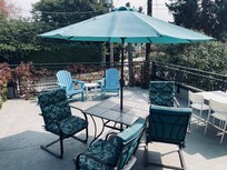 Great patio, comfy chairs