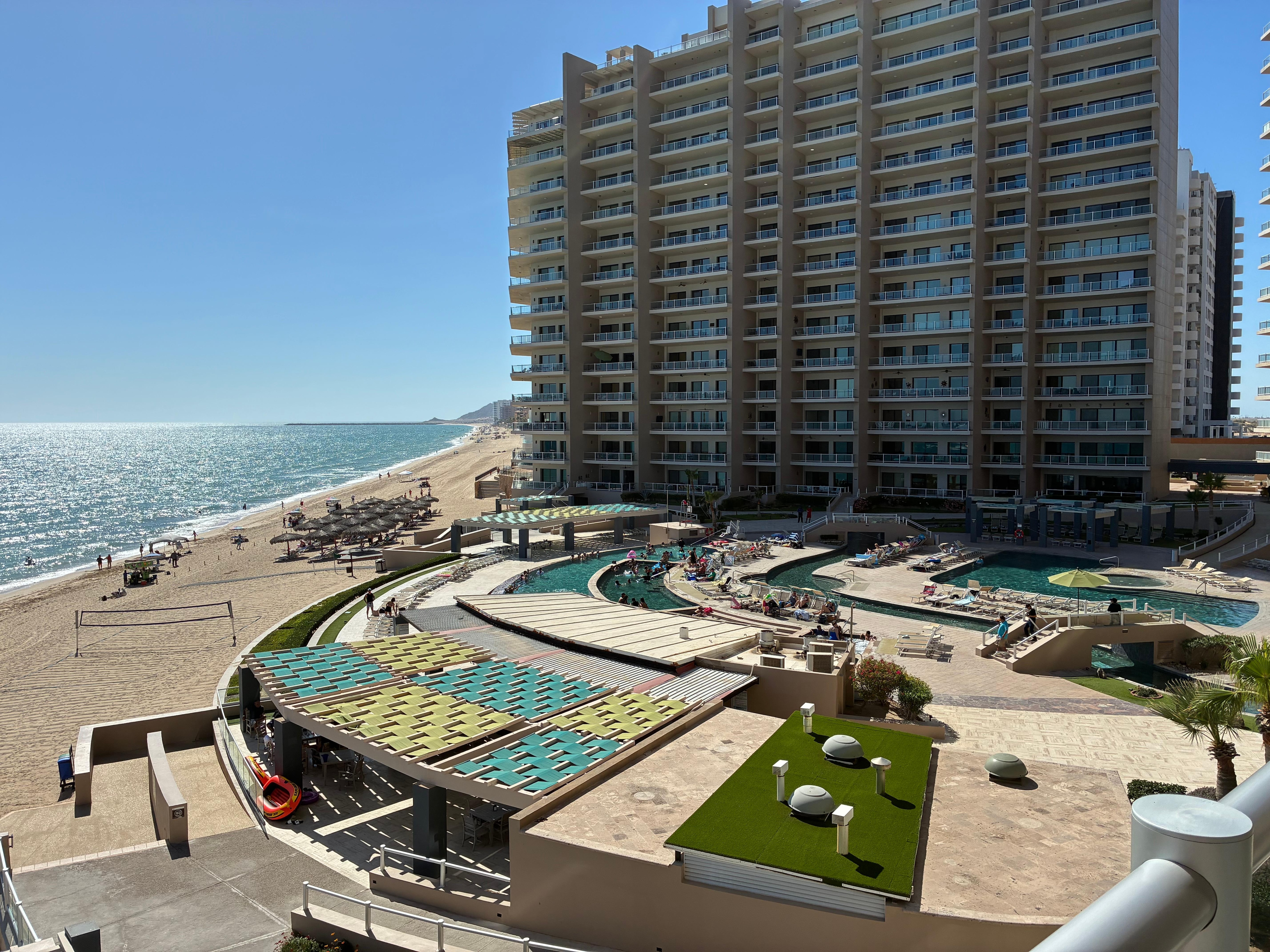 Pool view from balcony 