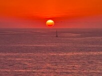 Sunset view from the deck