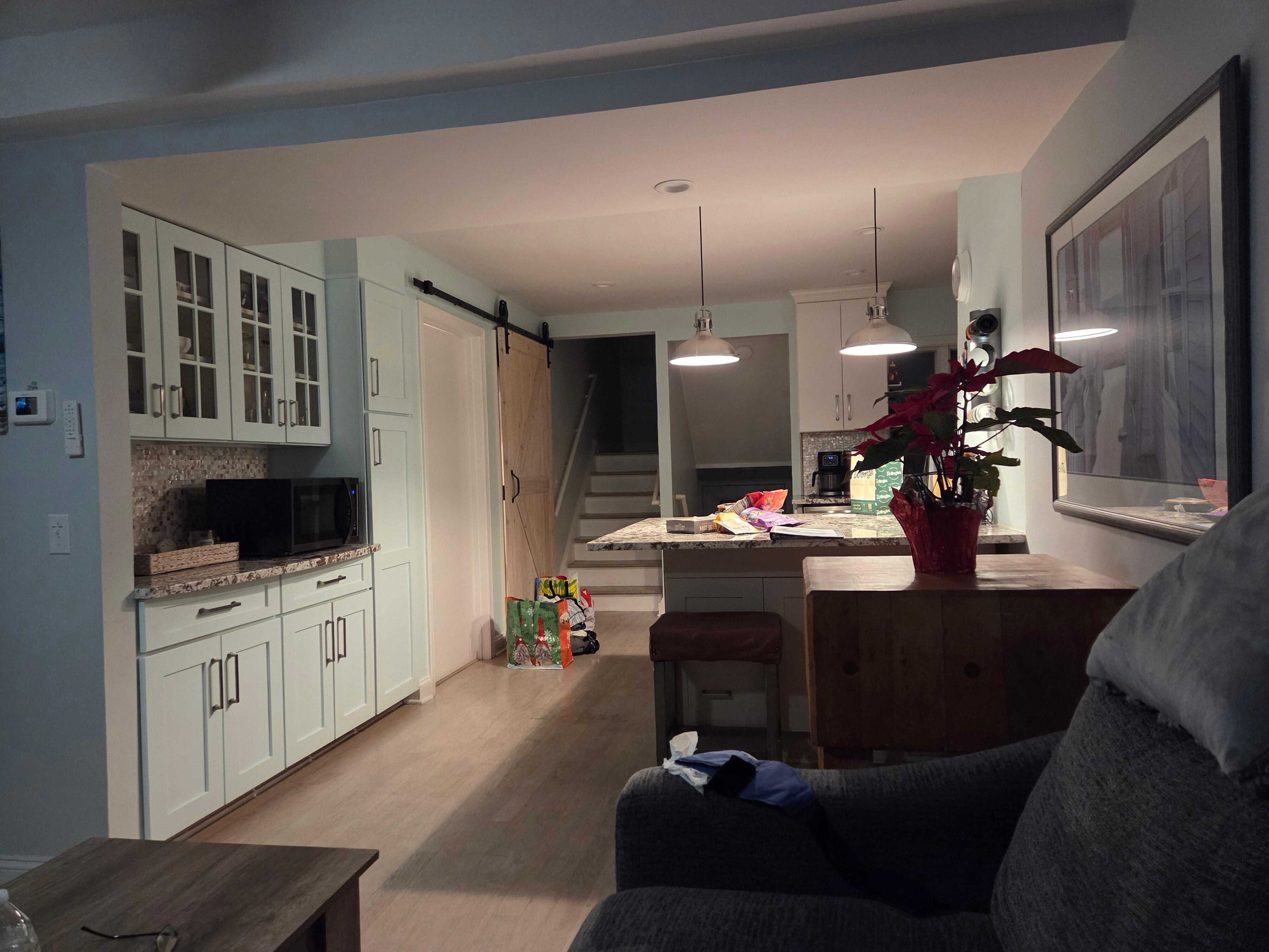 Entry and kitchen area