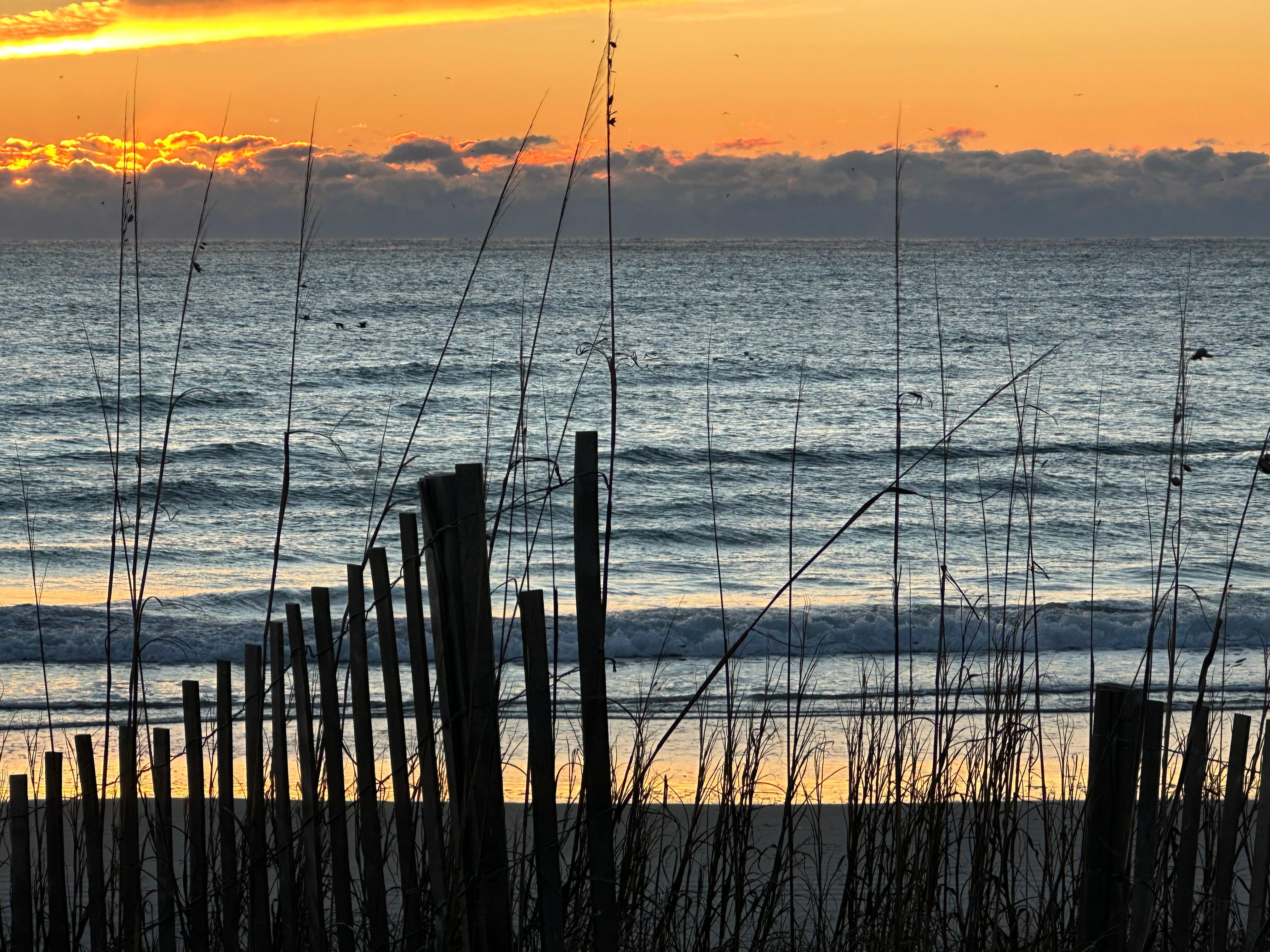 Sunrise viewed from  the deck 