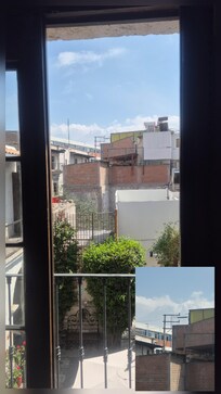 From the juliet balcony, better from the terrace