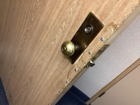 Jimmy rigged entry door