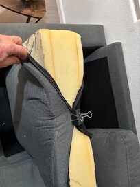 Cushion on LR sectional.